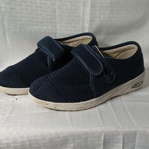 Navy Velcro Strap Sneakers 8